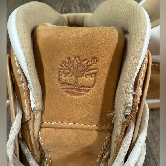 Timberland Euro Dub Ankle Leather Lace Up Boots 85112 Men Size 12M Tan White - Picture 2 of 10